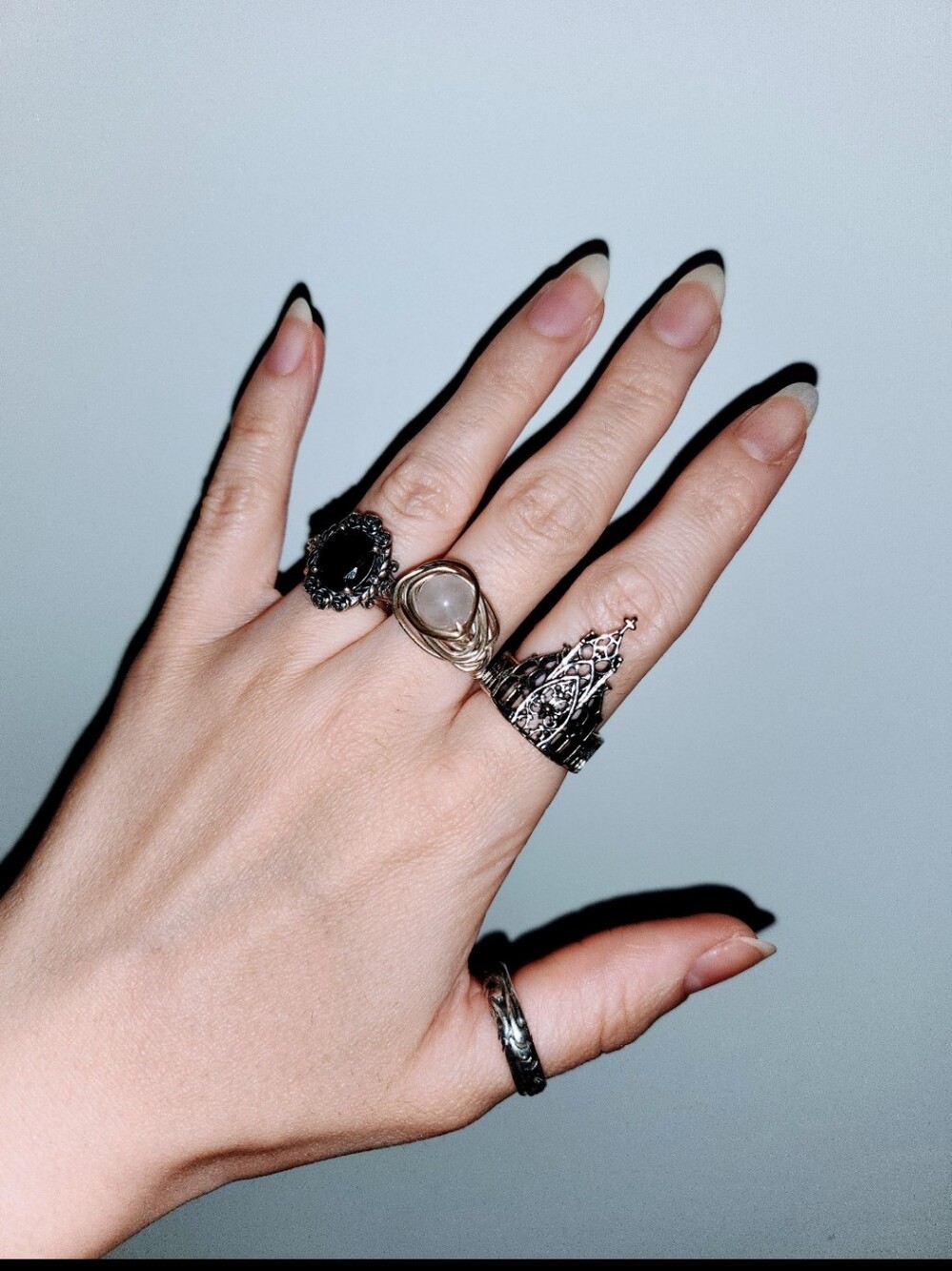 Bundle Of 4 Rings Alt Jewelry Gothic Rings